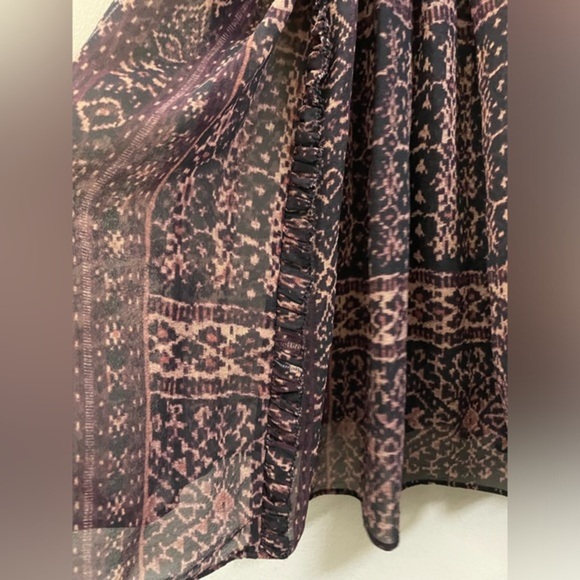 Ulla Johnson 100% Silk Aryn Flutter‎ Sleeve Boho Blouse - 6 - Picture 6 of 12